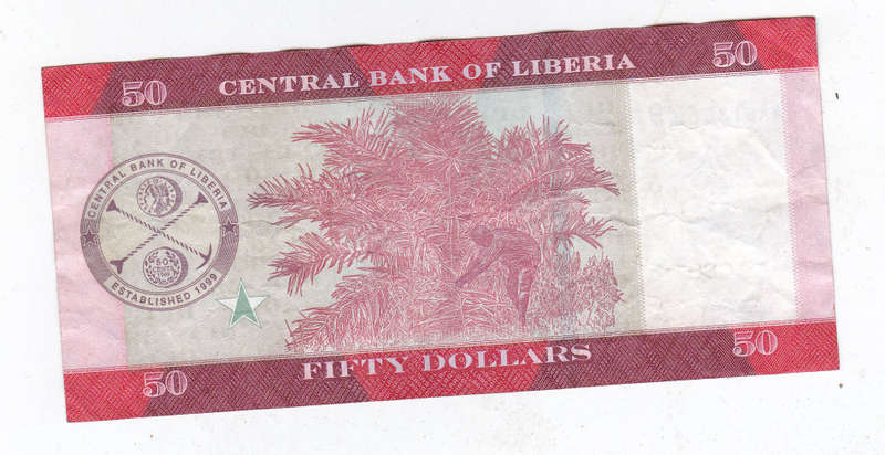 LIBERIA 50 DOLLARS 2016