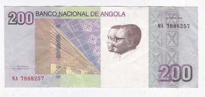 ANGOLA 200 KWANZAS TCHIMBUE 2012 FACE VALUE R15.69