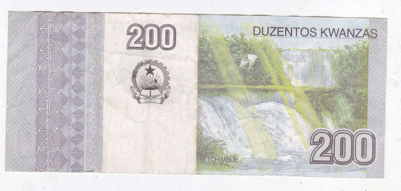 ANGOLA 200 KWANZAS TCHIMBUE 2012 FACE VALUE R15.69