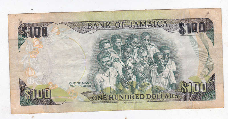 JAMAICA $100 50 YEARS 2012