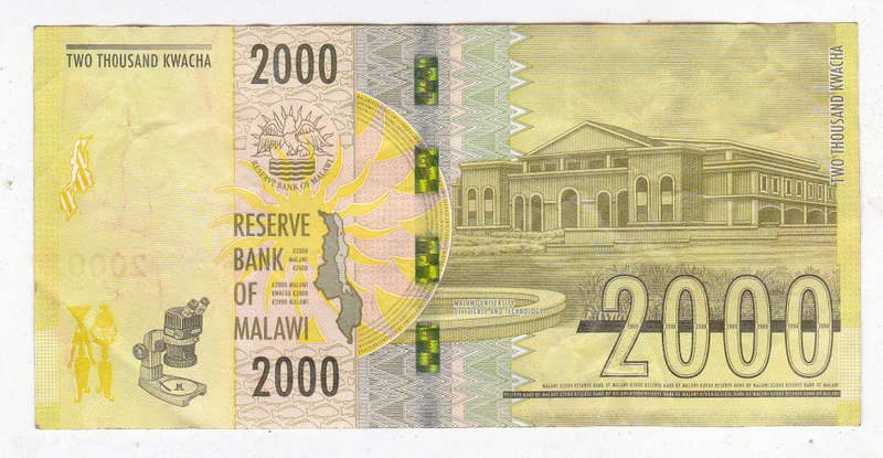 MALAWI 2000 KWATCHA 2016 NEW SERIES FACE VALUE R36.07