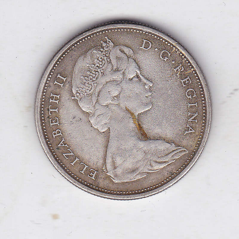 CANADA 50 CENTS 1967 SILVER