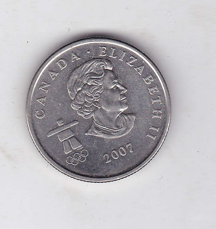 CANADA 25 CENTS VANCOUVER 2010 OLYMPICS 2007