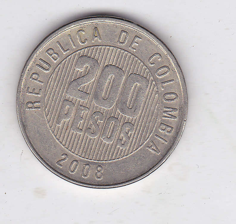 COLOMBIA 200 PESOS 2008