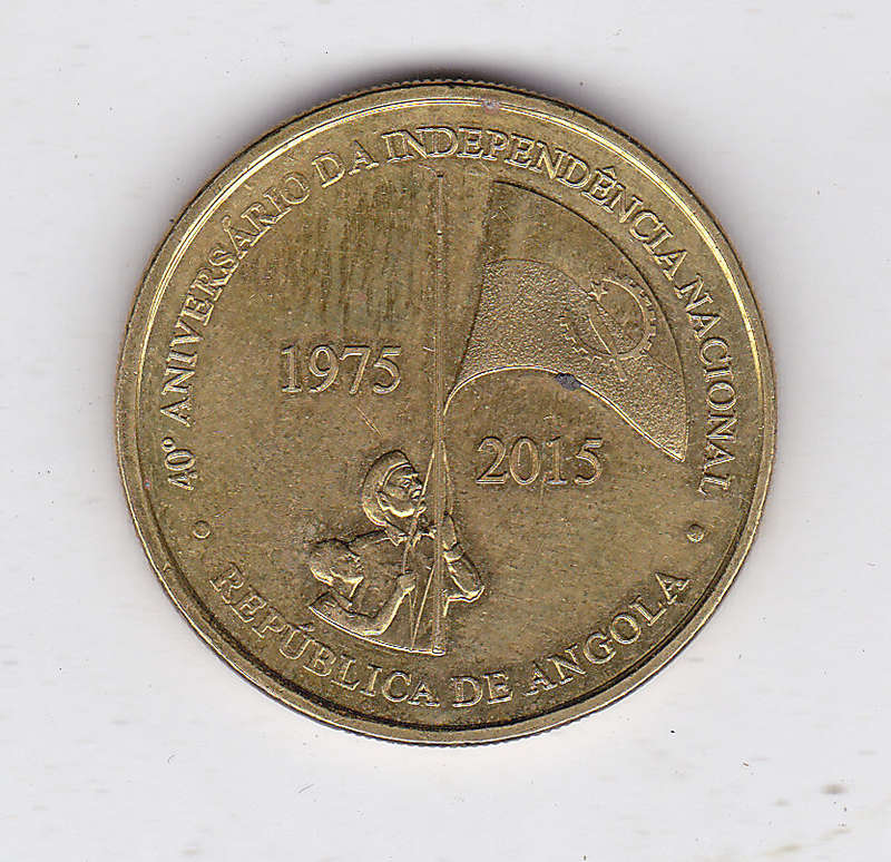 ANGOLA 100 KWANZAS 2015 40TH ANNIVERSARY INDEPENDENCE  FACE VALUE R7.76 EF