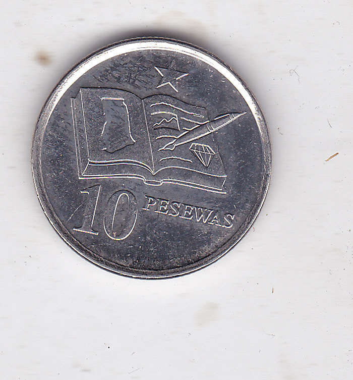 GHANA 10 PESEWAS 2016 EXTRA FINE