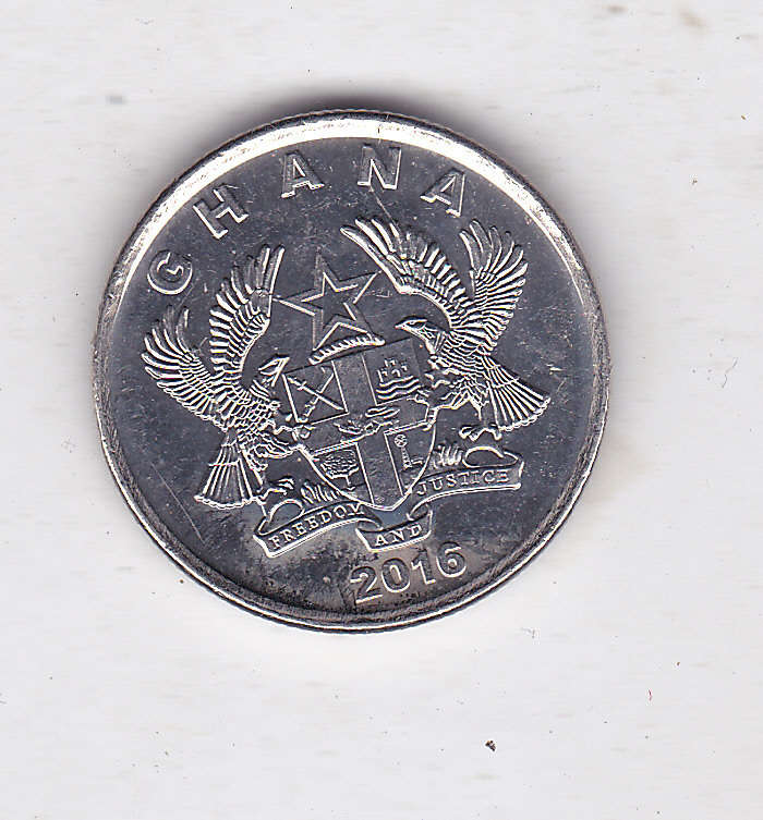 GHANA 10 PESEWAS 2016 EXTRA FINE