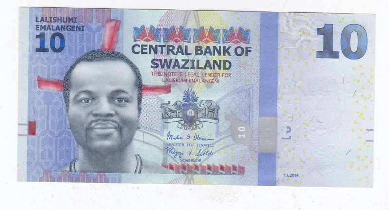SWAZILAND 10 EMALENGENU HIGH GRADE