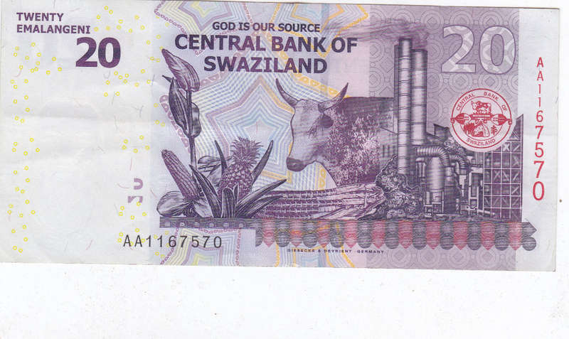SWAZILAND 20 EM 2010
