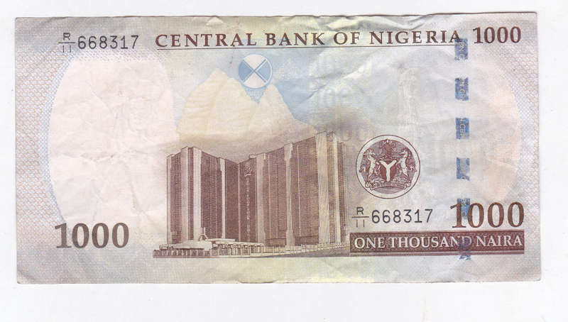 NIGERIA 1000 NAIRA 2016 FACE VALUR R 39.1