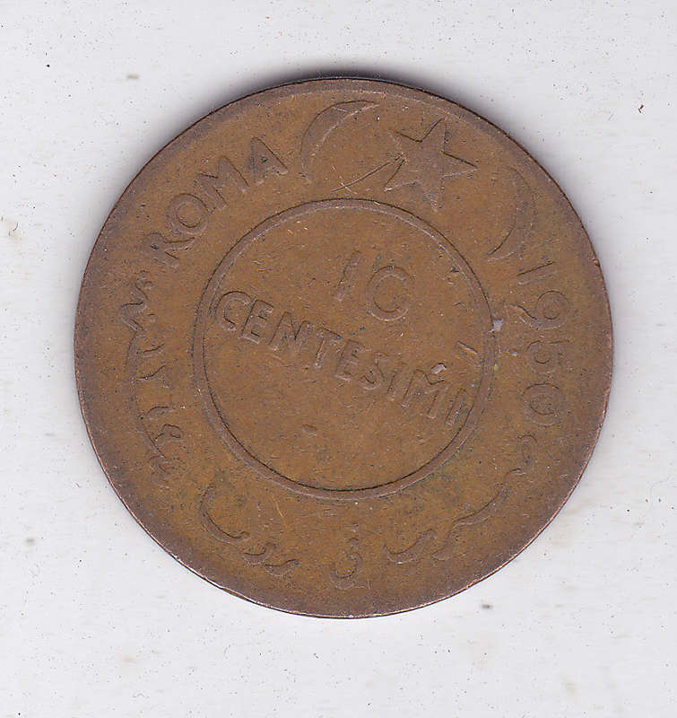 ITALIAN SOMALI 10 CENTS 1950