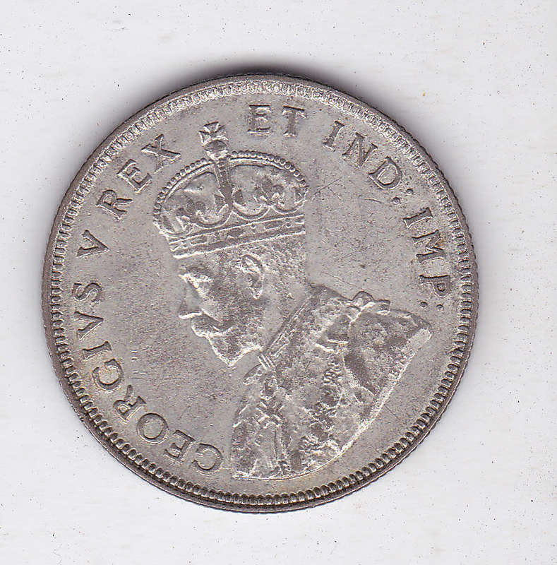 EAST AFRICA 1 SHILLING 1925 EXTRA FINE SILVER