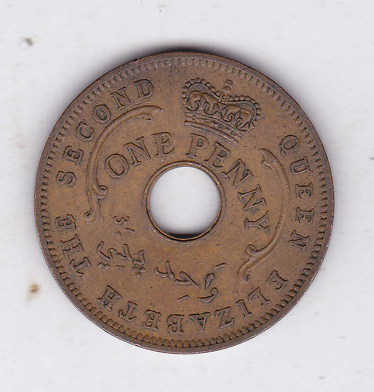 NIGERIA ONE PENNY 1959 HIGH-GRADE