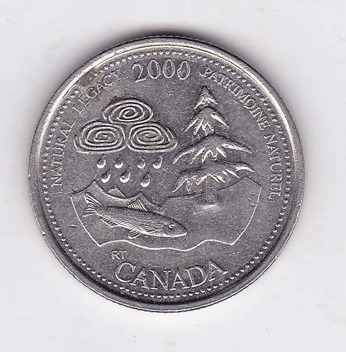 CANADA 25 CENTS 2000 NATURAL LEGACY