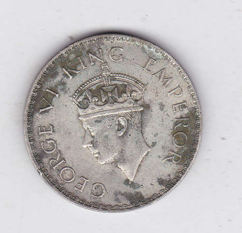 INDIA 1 RUPEE 1940 SILVER