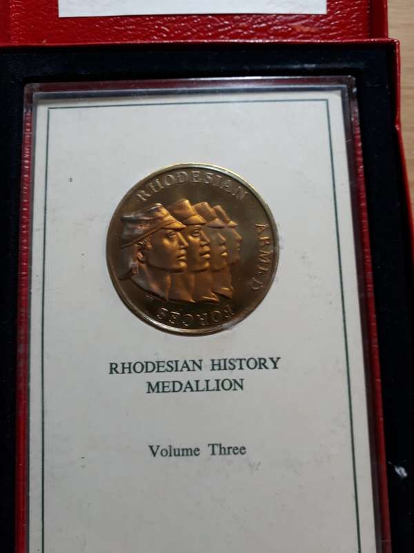 RHODESIA HISTORY MEDALLION VOL 3 RHODESIAN ARMED FORCES