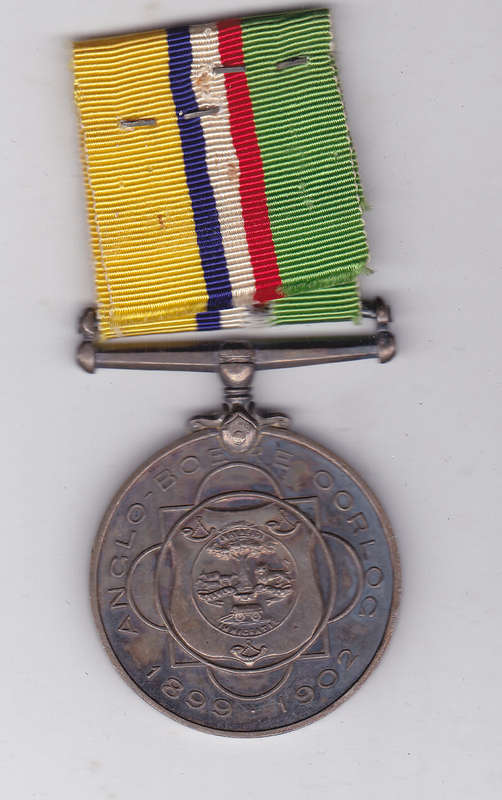 ABO  ANGLO BOERE OORLOG 1902 MEDAL F/S WITH RIBBON NAME ERASED BUT MEDAL IN EF CONDITION