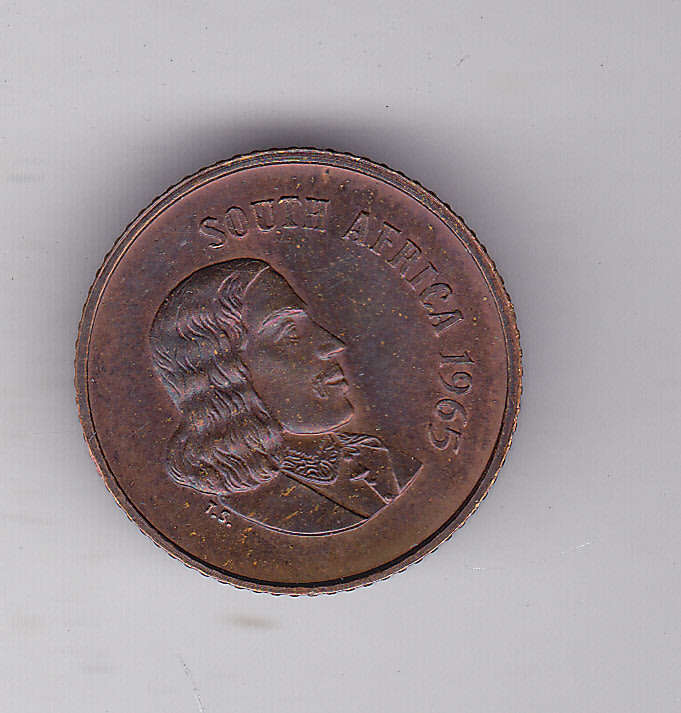 SOUTH AFRICA PROOF 1 CENTS 1965