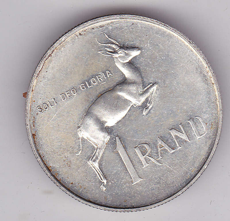 SOUTH AFRICA R1 1965 PROOF ENGLISH LEGEND