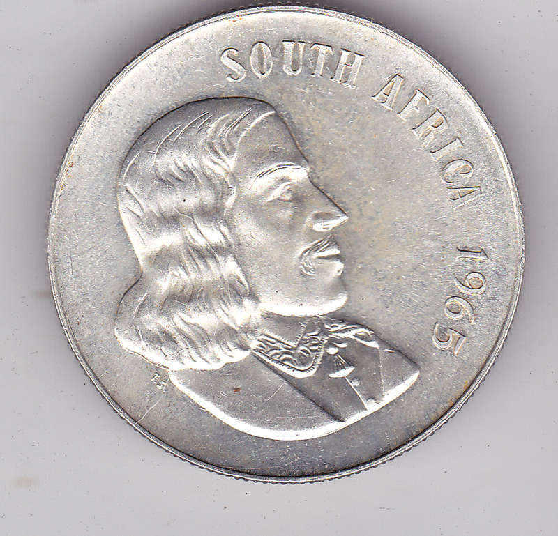 SOUTH AFRICA R1 1965 PROOF ENGLISH LEGEND