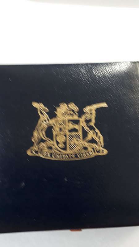 SOUTH AFRICA R1 1987 PROOF SILVER IN BOX