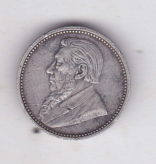 ZAR KRUGER 6 PENCE 1892 XF