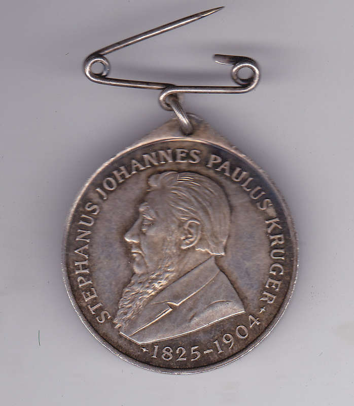 PAUL KRUGER STATUE UNVEILING MEDAL STERLING SILVER 1954