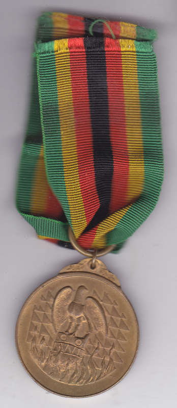 ZIMBABWE INDEPENDENCE MEDAL 1980 #28118 F/S WITH RIBBON