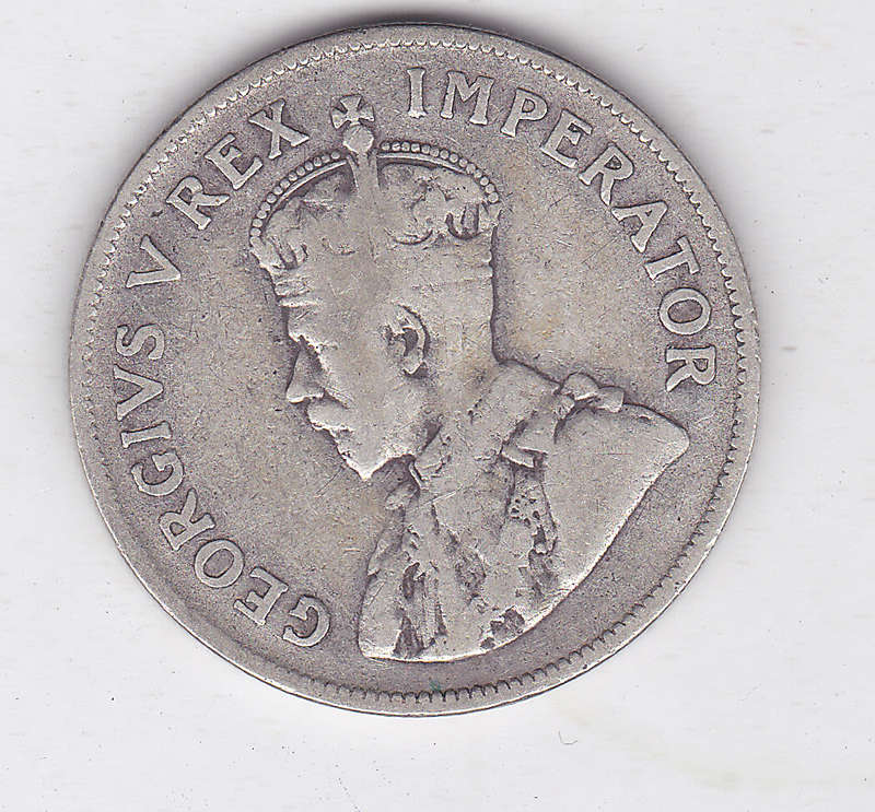 SOUTH AFRICA TWO AND A HALF SHILLINGS 1926 SCARCER DATE
