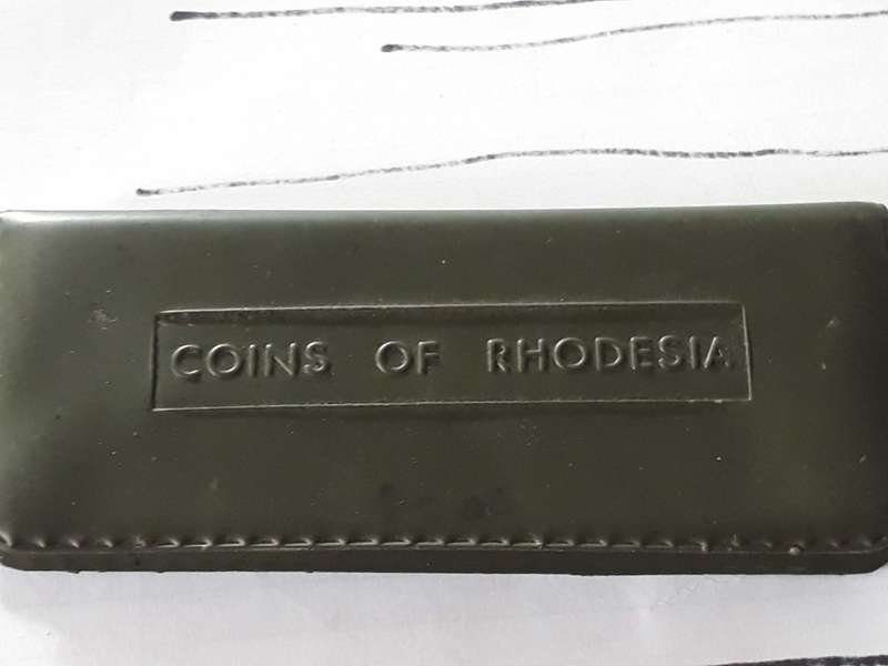 RHODESIA UNC COIN WALLET 1/2 CENT TO 25 CENTS