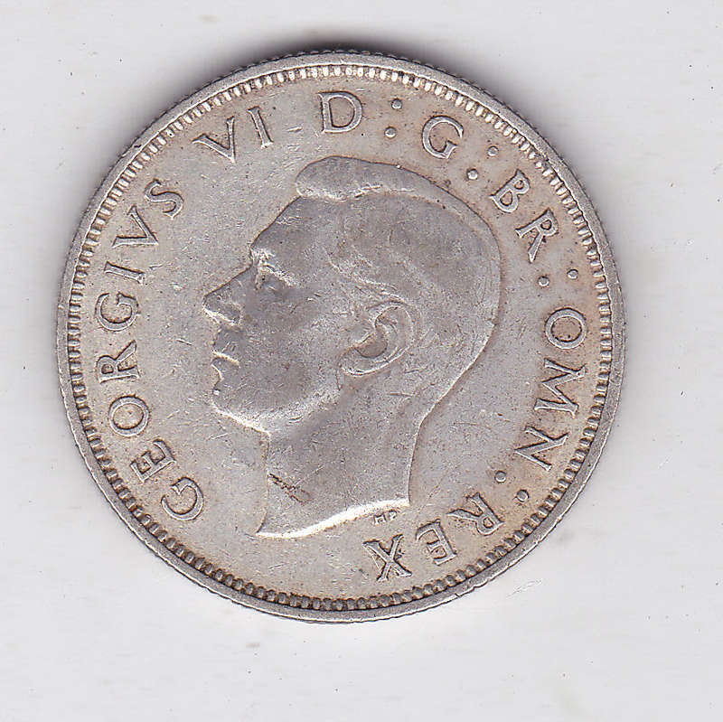 GREAT BRITAIN 2 SHILLINGS 1940 SILVER