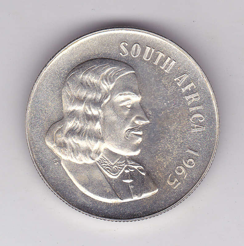 SOUTH AFRICA R1 1965 PROOF ENGLISH LEGEND