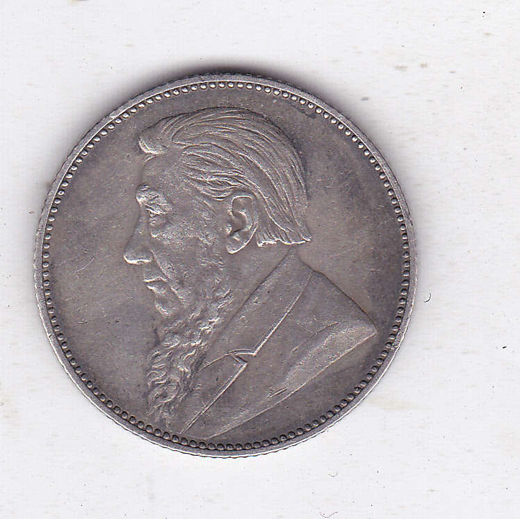ZAR KRUGER SHILLING 1892 XF