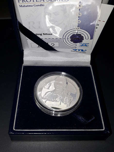 SOUTH AFRICA R1 PROTEA GHANDI 2008 PROOF IN BOX WITH COA