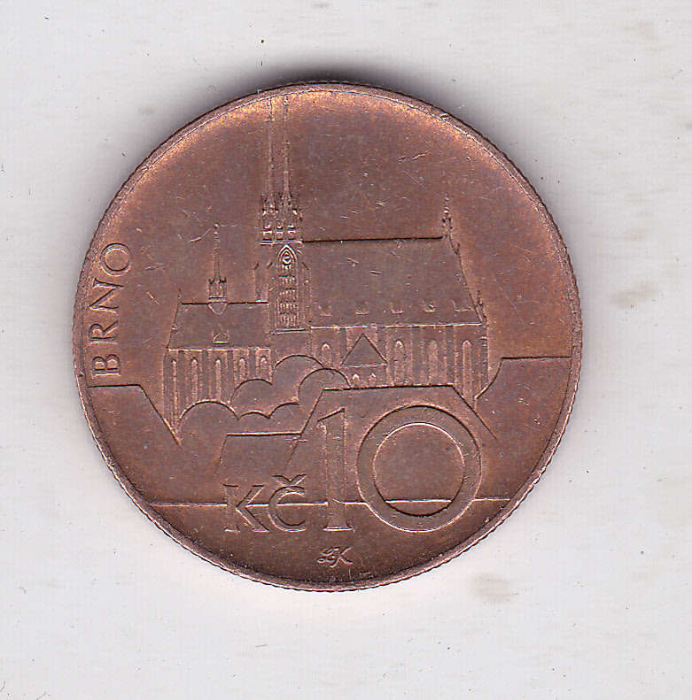 CZECH REPUBLIC 10 KORUN 2017 XF