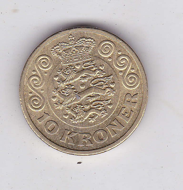 DENMARK 10 KR 2014 HIGH GRADE FV=R21.55