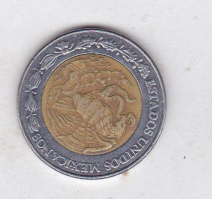 MEXICO $5 2005 BIMETAL