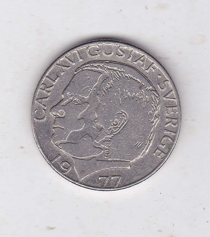 SWEDEN 1 KR 1977
