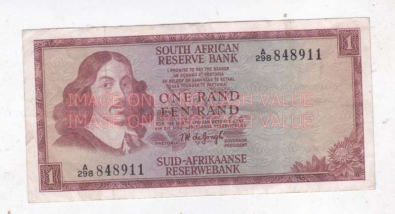SOUTH AFRICA R1 DE JONGH A298 848911