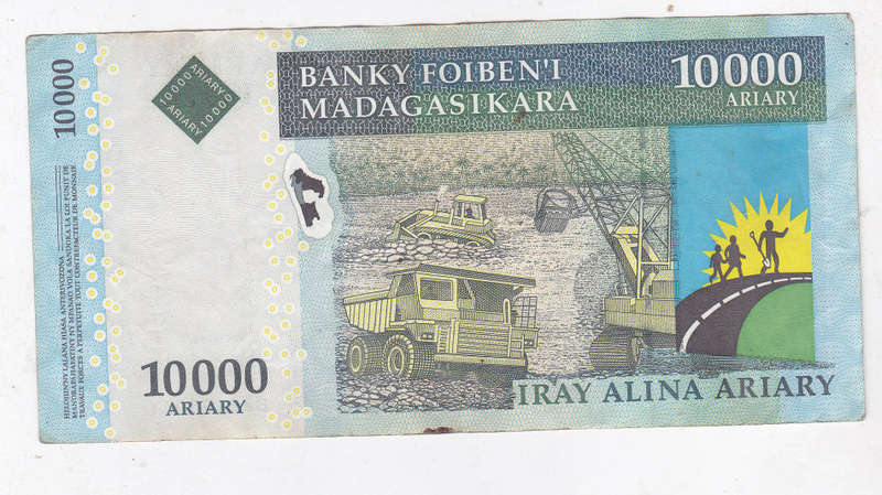 MADAGASCAR 10000 ARIARY FV=R40
