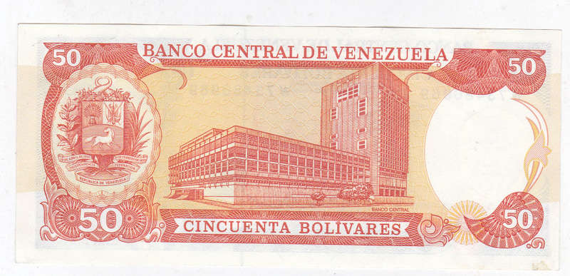 VENEZUELA 50 BOLIVARES 1998 HIGH GRADE