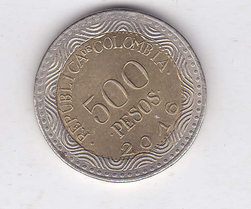 COLOMBIA 500 PESOS 2016 BI METAL FROG HIGH GRADE