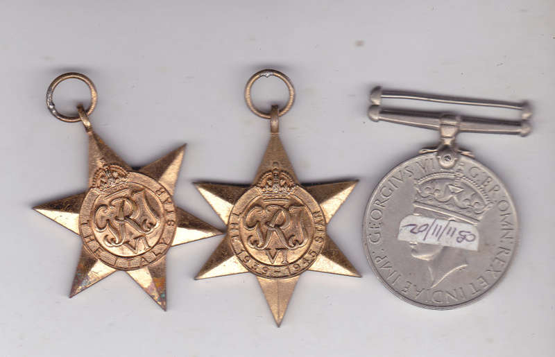 WW2 TRIO - 116388 A.T. GILMOUR WOUNDED IN ACTION  - COPIES SERVICE RECORDS