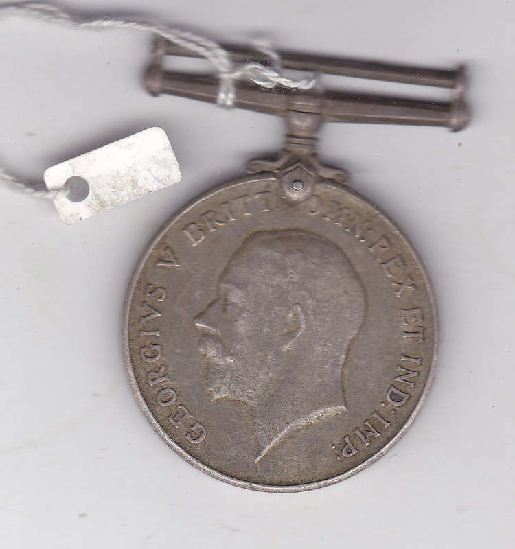WW1 BRITISH WAR MEDAL PTE. D.N. WILSON- EAST AFRICA + GERMANY- MALARIA