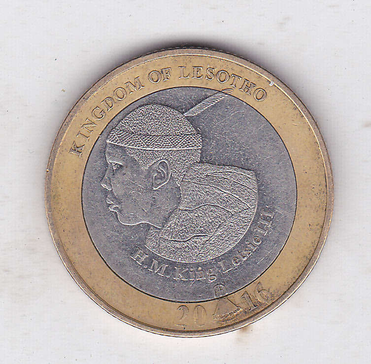 LESOTHO 5 LOTI INDEPENDENCE ANNIVERSARY 2016 BI METAL