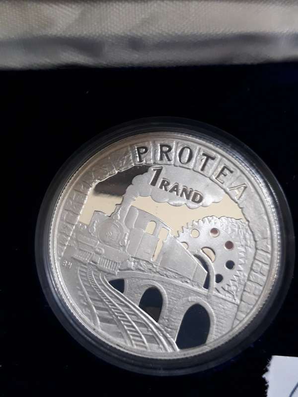 SOUTH AFRICA R1 PROTEA  PROOF TRAIN 1995 WITH COA AND BOX
