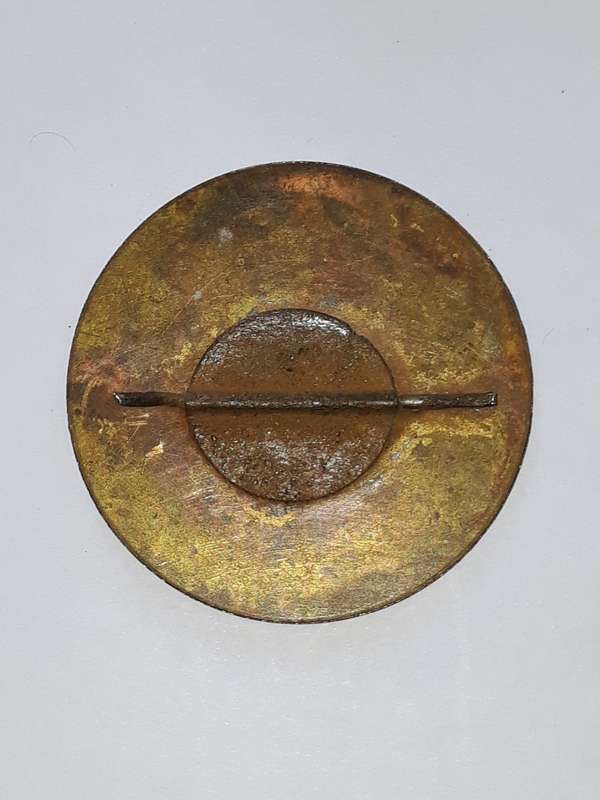 LARGE BRASS BADGE LESOTHO CHEIF MORENA MOSHOESHOE (1786--1870) DIAMETER 58MM