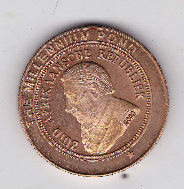 CENTENARY OF THE LAST POND 1900-2000 KRUGER MEDALLION
