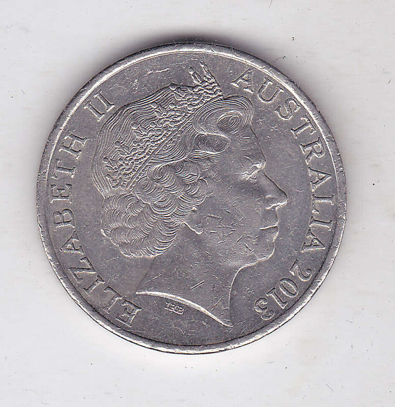 AUSTRALIA 20 CENTS CENTENARY OF CANBERRA 1913-2013 HIGH GRADE