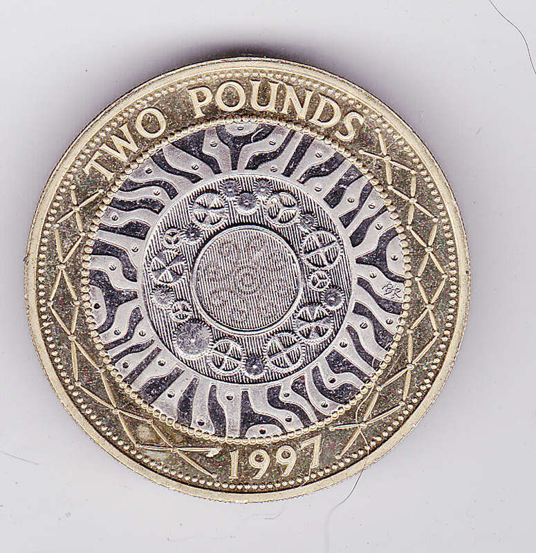 GREAT BRITAIN 2 POUNDS 1997 TECHNOLOGY - XF